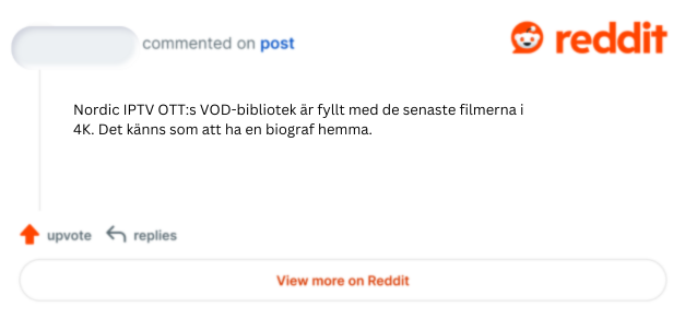 nordic iptv reddit review