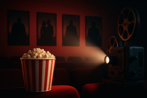 Vintage Movie Night Atmosphere